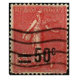 (233) Francia. 1926-27. 50 Centimes. Sobrecarga (Usado)