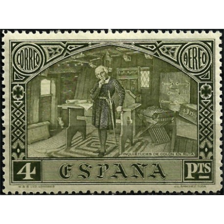 (557) 1930. 4 Pesetas. Descubrimiento de América (Nuevo)