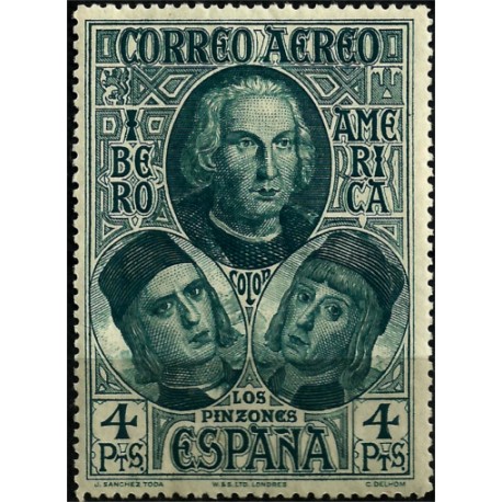 (564) 1930. 4 Pesetas. Descubrimiento de América (Nuevo)