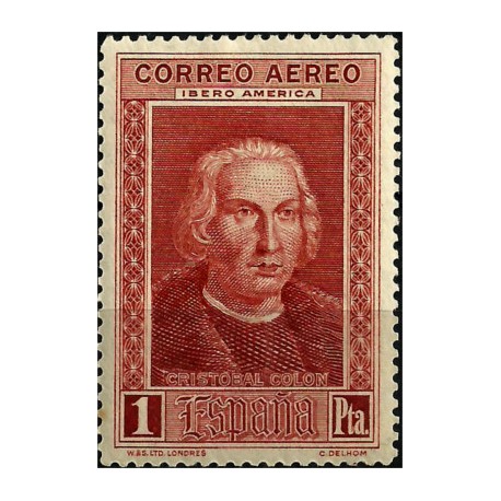 (563) 1930. 1 Peseta. Descubrimiento de América (Nuevo)