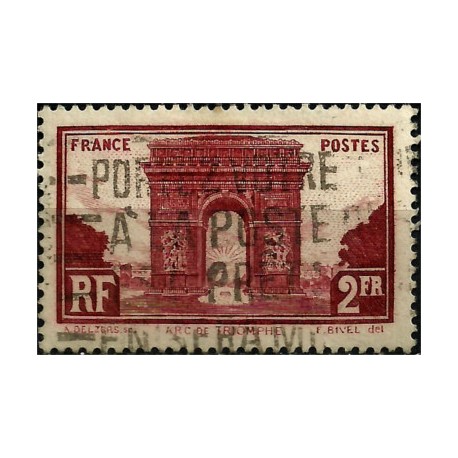 (263) Francia. 1931. 2 Francs. Arco de Triunfo (Usado)