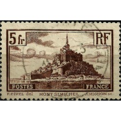 (250) Francia. 1929-33. 5 Francs. Mont Saint Michel (Usado)
