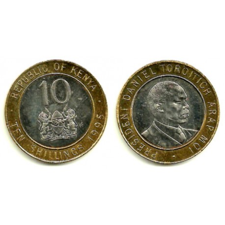(27) Kenia. 1995. 10 Shillings (EBC)