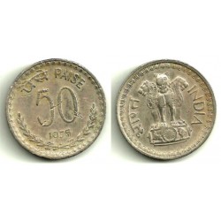 (63) India. 1975. 50 Paise (BC+)