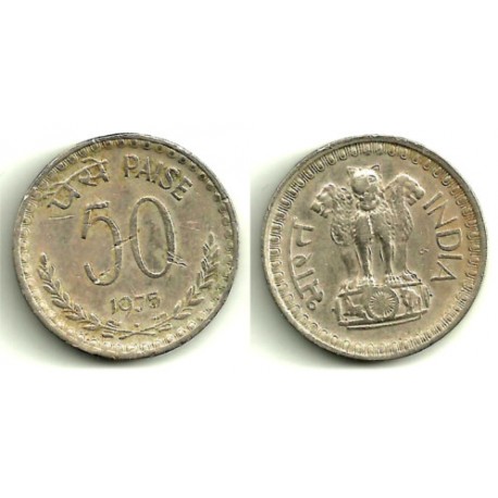 (63) India. 1975. 50 Paise (BC+)