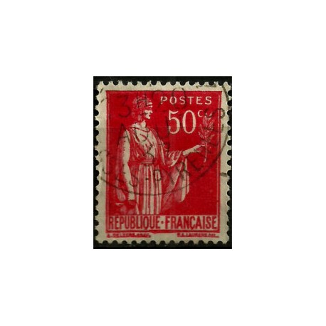 (267) Francia. 1932-39. 50 Centimes. Símbolo de la Paz (Usado)