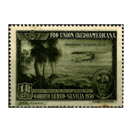 (584) 1930. 10 Céntimos. Pro Unión Iberoamericana (Nuevo)