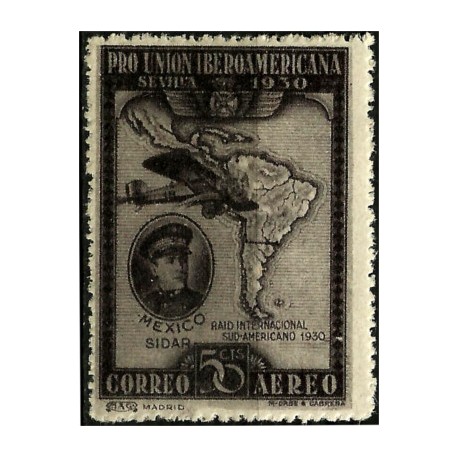 (586) 1930. 50 Céntimos. Pro Unión Iberoamericana (Nuevo)