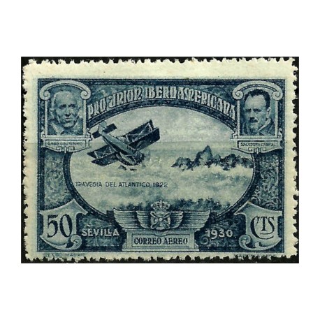 (587) 1930. 50 Céntimos. Pro Unión Iberoamericana (Nuevo)