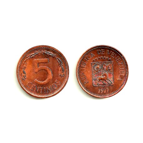 (Y49) Venezuela. 1977. 5 Centimos (EBC)