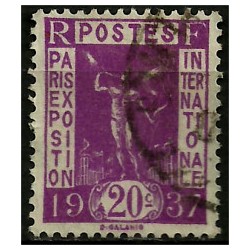 (315) Francia. 1936. 20 Centimes. Exposición Internacional (Usado)