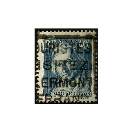 (295) Francia. 1934. 40 Centimes. Jacquard (Usado)