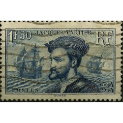 (297) Francia. 1934. 1,50 Francs. Jacques Cartier (Usado)