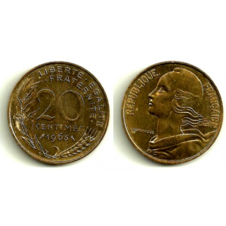 (930) Francia. 1963. 20 Centimes (MBC+)