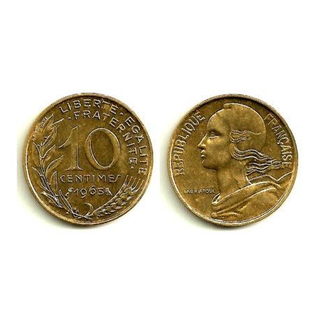 (929) Francia. 1965. 10 Centimes (MBC+)