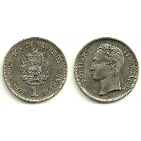 (Y52) Venezuela. 1977. 1  Bolivar (MBC)