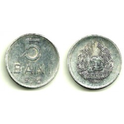 (92a) Rumania. 1975. 5 Bani (MBC-)