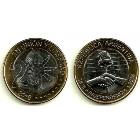 Argentina. 2016. 2 Pesos (SC)