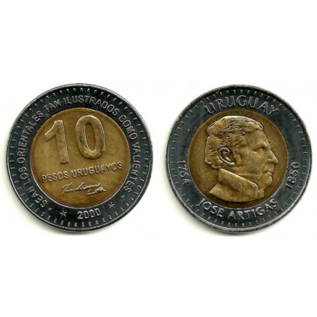 (121) Uruguay. 2000. 10 Pesos (SC)
