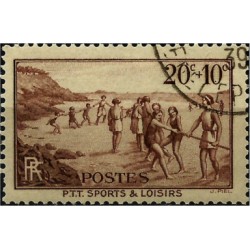 (B60) Francia. 1937. 20 + 10 Centimes. Obras sociales (Usado)