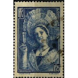 (350) Francia. 1938. 1,75 Francs. Champagne (Usado)