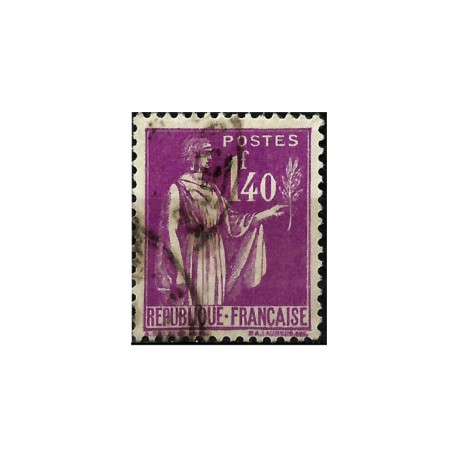 (281) Francia. 1932-39. 1,40 Francs. Símbolo de la Paz (Usado)