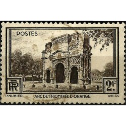 (342) Francia. 1938. 2 Francs. Arc de Triomphe d'Orange (Usado)
