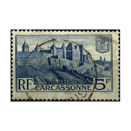 (345) Francia. 1938. 5 Francs. Carcassonne (Usado)