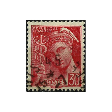 (361) Francia. 1938-42. 30 Centimes. Mercurio (Usado)