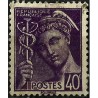 (362) Francia. 1938-42. 40 Centimes. Mercurio (Usado)