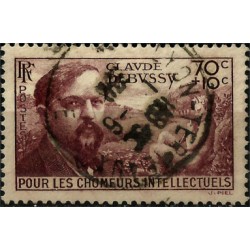 (B87) Francia. 1939-40. 70 + 10 Centimes. Debussy (Usado)