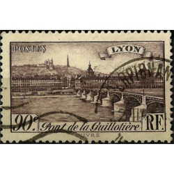 (395) Francia. 1939. 90 Centimes. Pont de la Guillotière, Lyon (Usado)