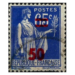 (402) Francia. 1940-41. 50 Centimes. Sobrecarga (Usado)
