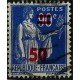 (406) Francia. 1940-41. 50 Centimes. Sobrecarga (Usado)