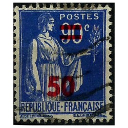 (406) Francia. 1940-41. 50 Centimes. Sobrecarga (Usado)