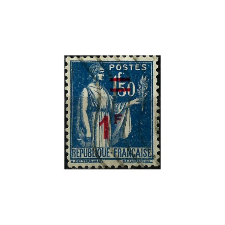 (409) Francia. 1940-41. 1 Franc. Sobrecarga (Usado)
