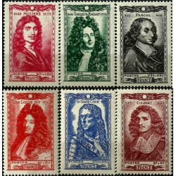 (B179 a B184) Francia. 1944. Serie Completa. Personajes (Nuevo)