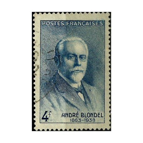 (454) Francia. 1942. 4 Francs. André Blondel (Usado)