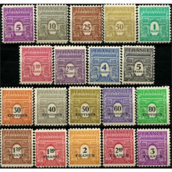 Francia. 1944. Serie Completa. Arco de Triunfo (Nuevo)