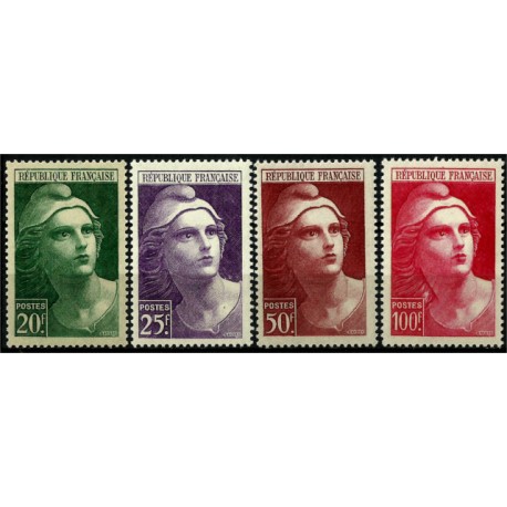 (553 a 556) Francia. 1945. Serie Completa. Marianne (Nuevo)