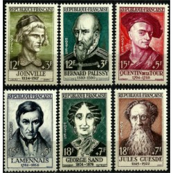 (B312 a B317) Francia. 1957. Serie Completa. Personajes (Nuevo)