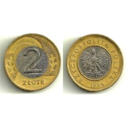 (Y283) Polonia. 1994. 2 Zlote (MBC)