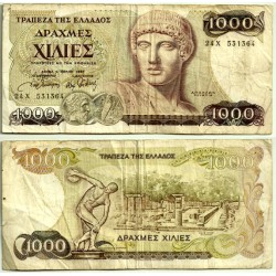 (202) Grecia. 1987. 1000 Drachma (BC)