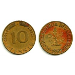 (108) Alemania. 1969(J). 10 Pfennig (BC)