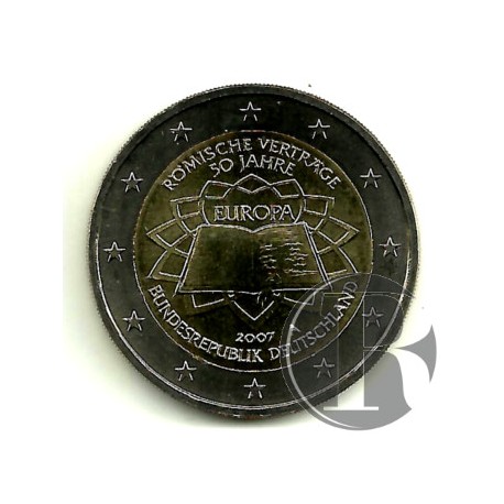 Alemania. 2007(G). 2 Euro (SC) Tratado de Roma