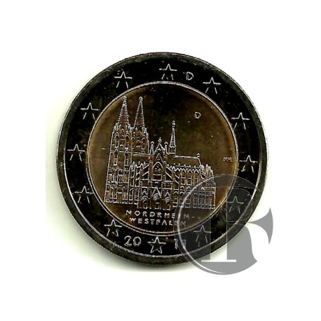 Alemania. 2011(J). 2 Euro (SC) Renania del Norte-Westfalia