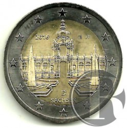 Alemania. 2016. 2 Euro (J) (SC) Sachsen