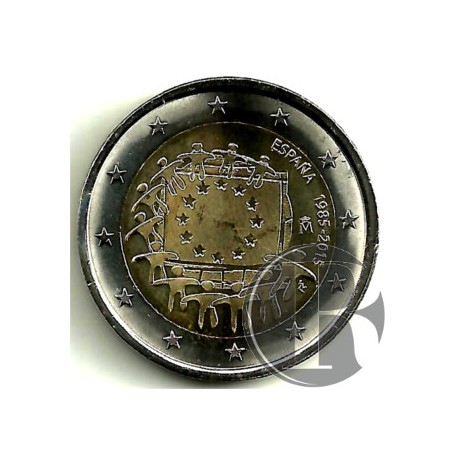 España. 2015. 2 Euro (SC) Bandera Europea