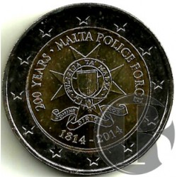 Malta. 2014. 2 Euro (SC) Policia de Malta