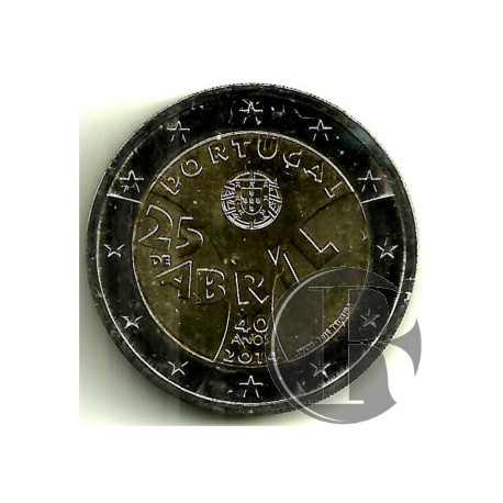 Portugal. 2014. 2 Euro (SC) 25 de Abril